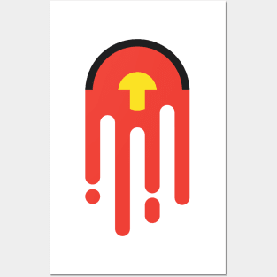 vector/flat abstract melting ball Posters and Art